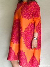 Coral Flame Dress