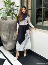 Ink & White Skirt Set