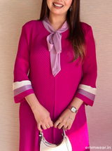 Bougainvillea Bow Dress