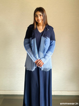 Trinity Blue Shrug Dress