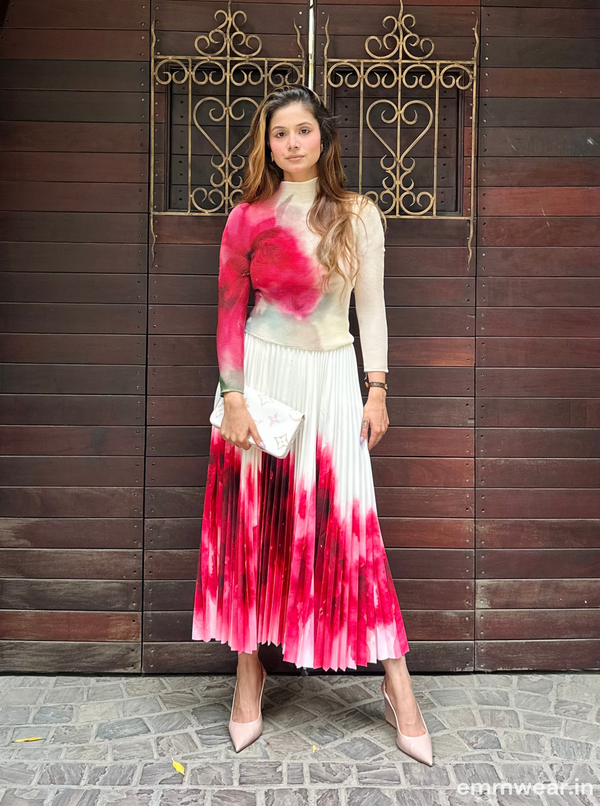 Scarlet Mist Skirt Set