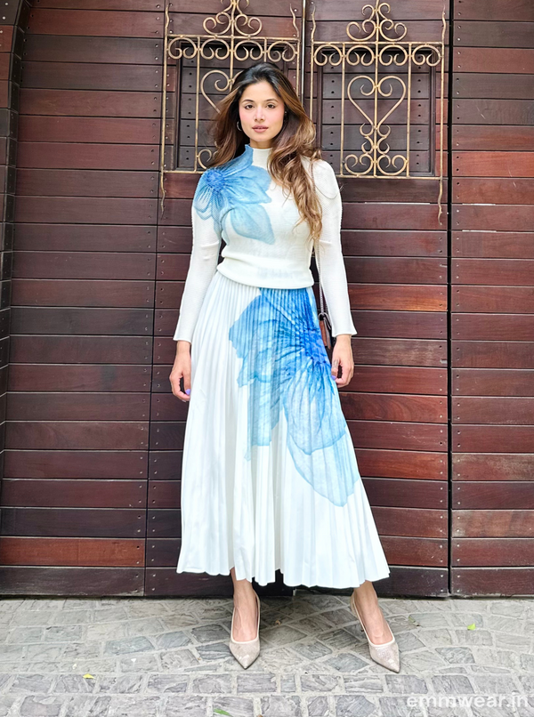 Coastal Bloom Skirt Set