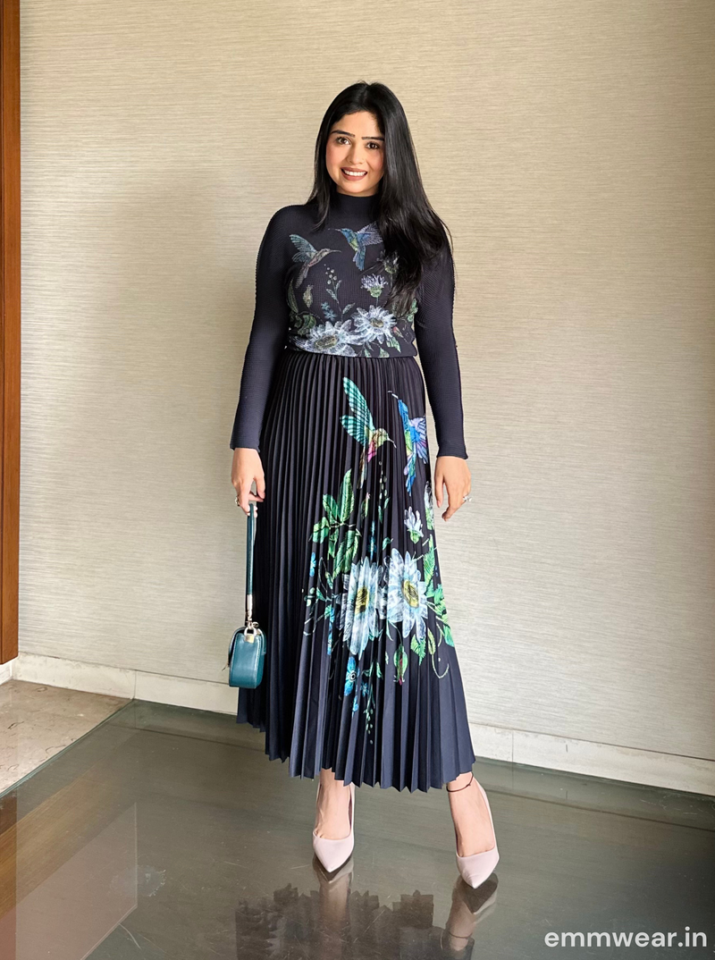 Orchid Noir Skirt Set