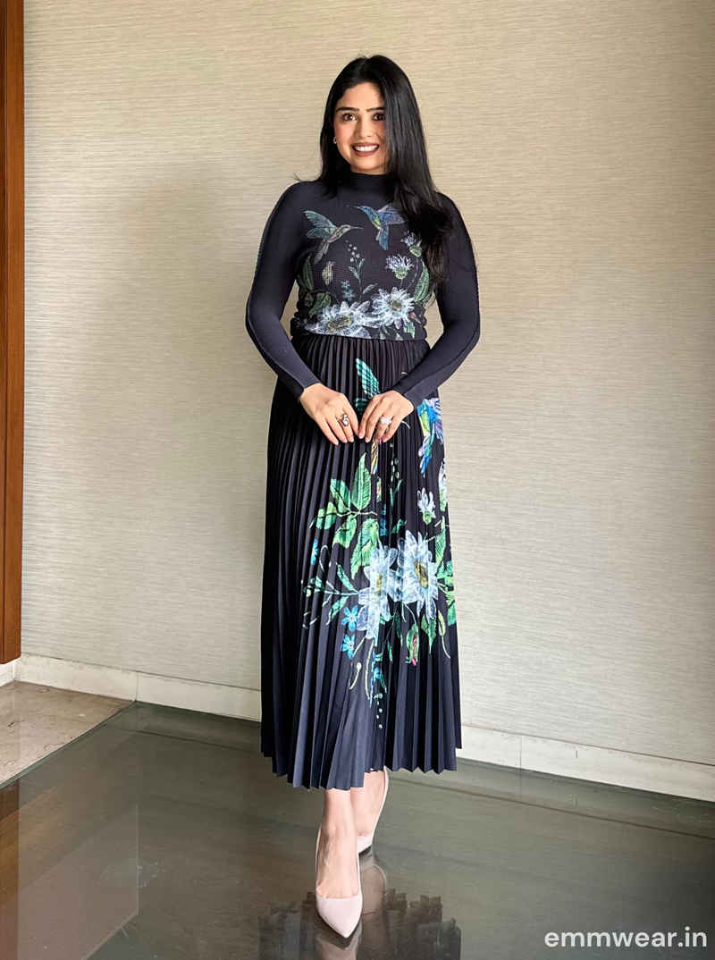 Orchid Noir Skirt Set