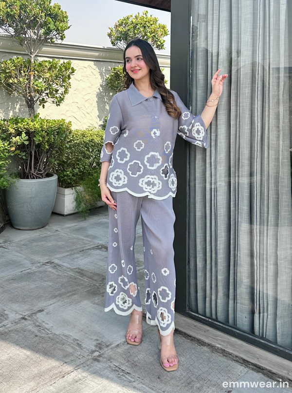 Cutwork Charm Co-ord Set