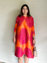 Coral Flame Dress