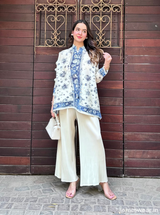 Cream Sketch Co-ord Set
