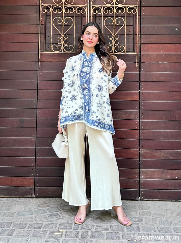Cream Sketch Co-ord Set