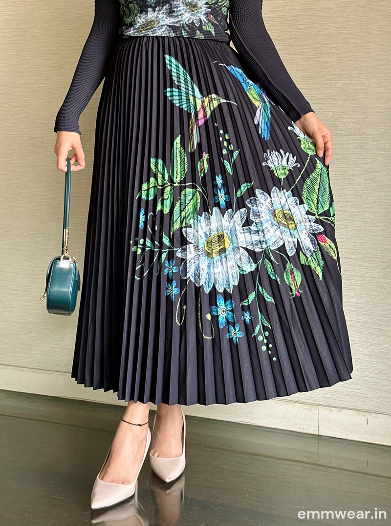 Orchid Noir Skirt Set