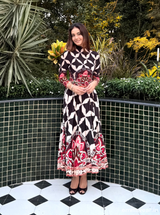 Folk Noir Skirt Set