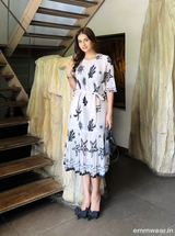 Ocean Script Dress