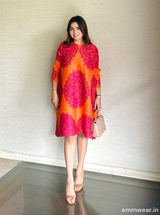 Coral Flame Dress
