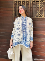 Cream Sketch Co-ord Set