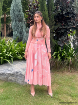 Blush Wave Skirt Set