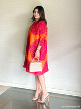 Coral Flame Dress