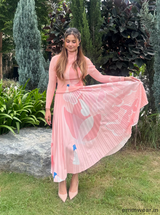 Blush Wave Skirt Set