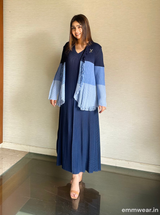 Trinity Blue Shrug Dress