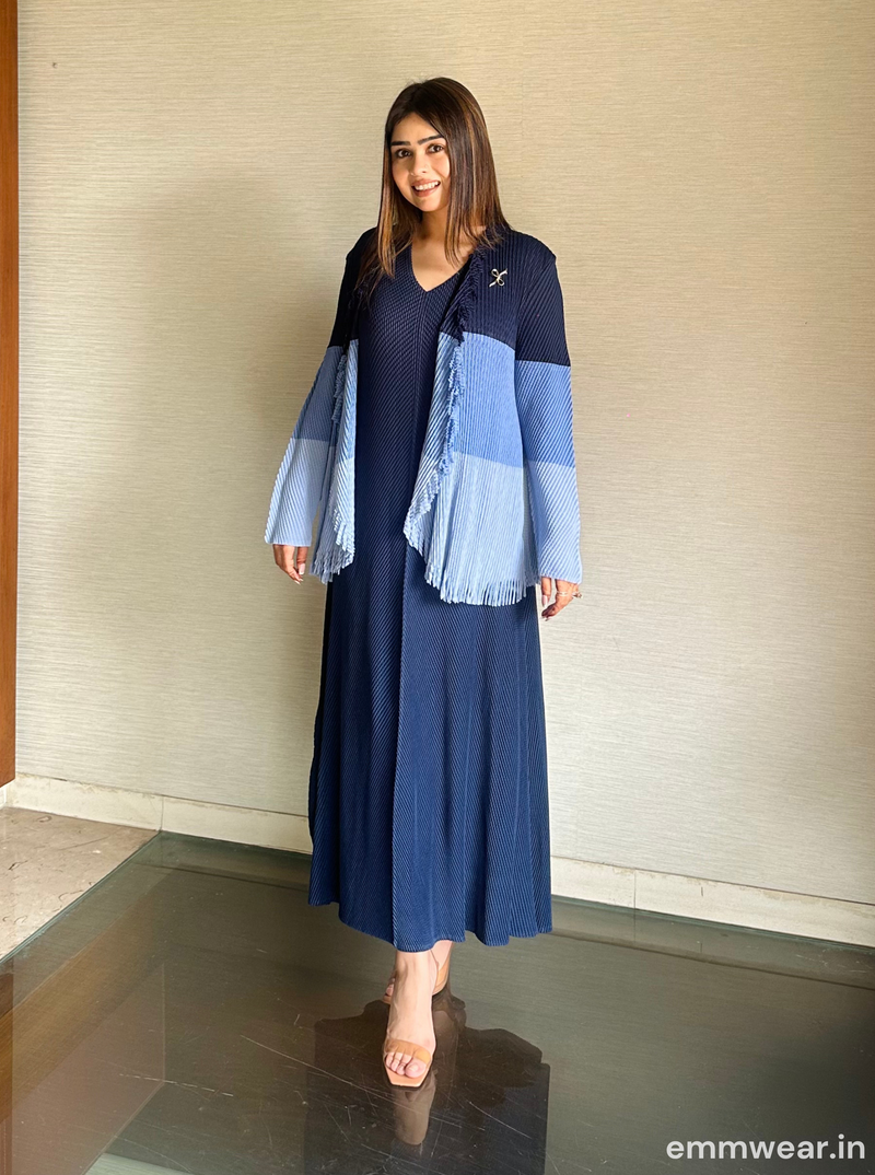 Trinity Blue Shrug Dress Emmwear Trinity Blue Shrug Dress Emmwear