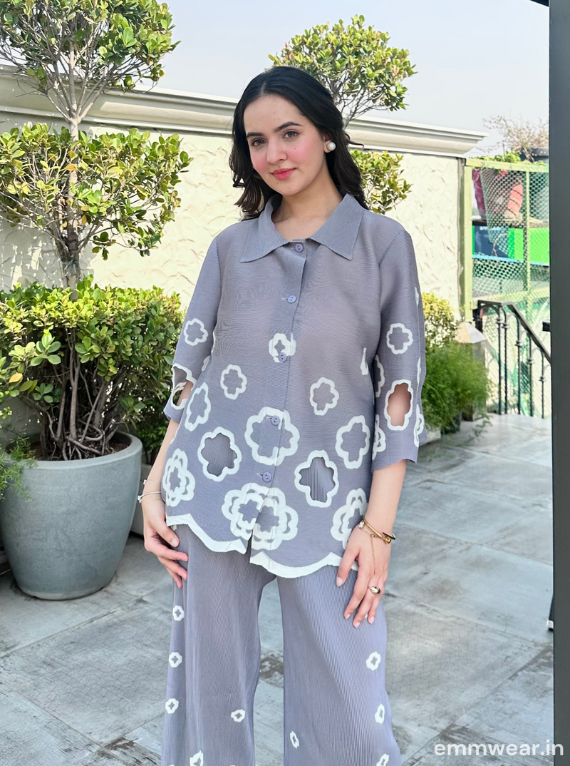 Cutwork Charm Co-ord Set