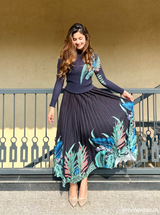 Black Canopy Skirt Set