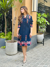 Navy Folklore Dress