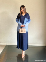 Trinity Blue Shrug Dress