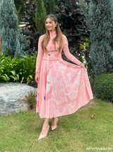 Blush Wave Skirt Set