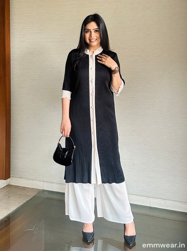 Monochrome kurti Set