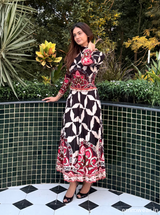 Folk Noir Skirt Set