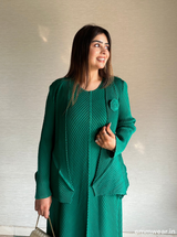 Sage Petal Shrug Dress