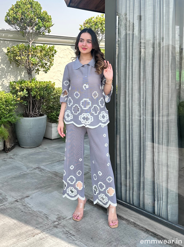 Cutwork Charm Co-ord Set