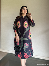 Black Botanic Dress