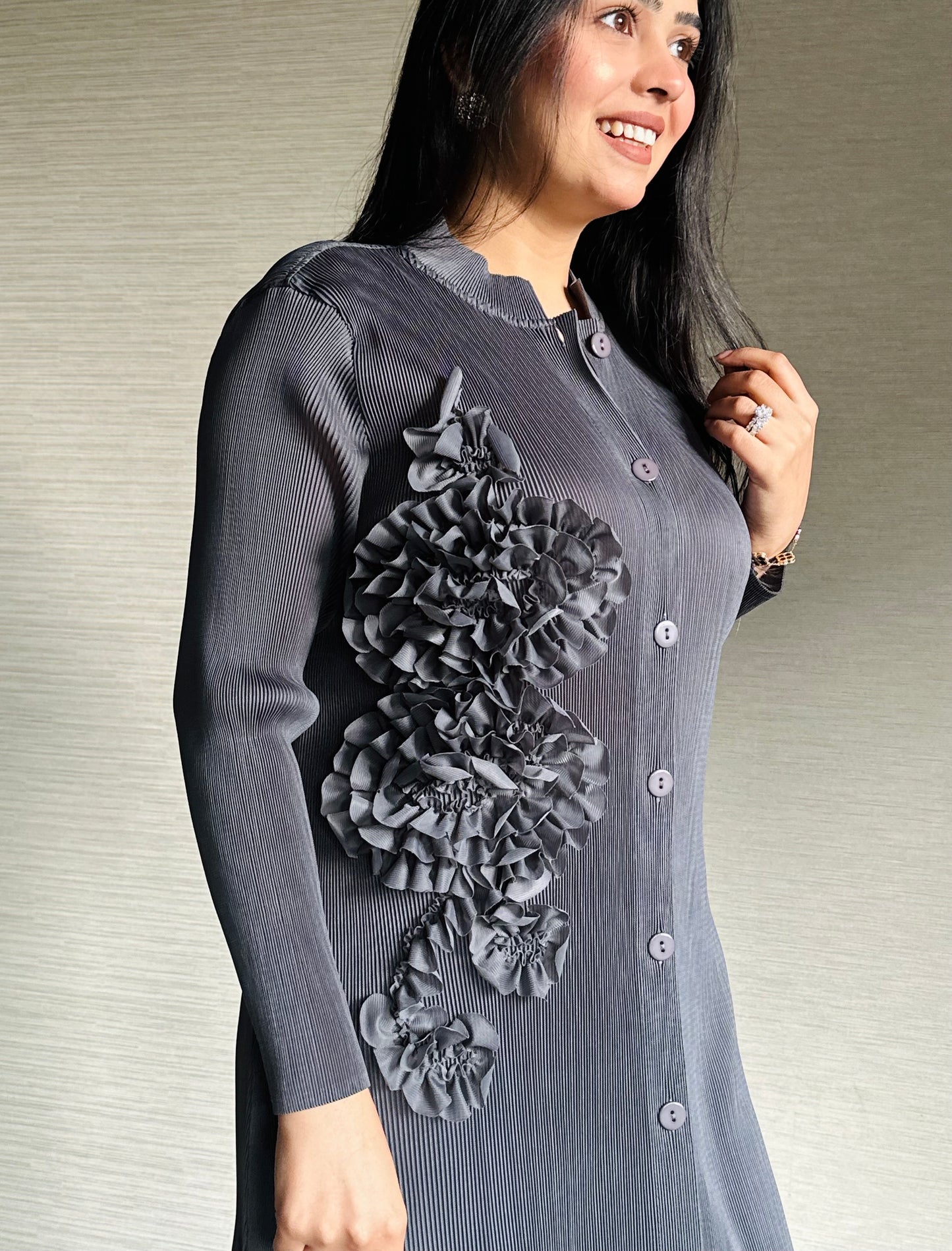 Spanish Grey Kurti Set