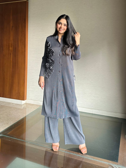 Spanish Grey Kurti Set